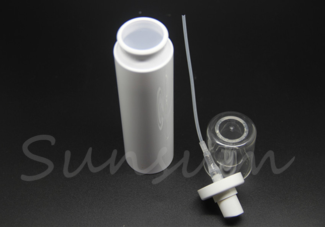 PET Plastic White Color Cosmetic Eco Friendly Bayonet bottle 