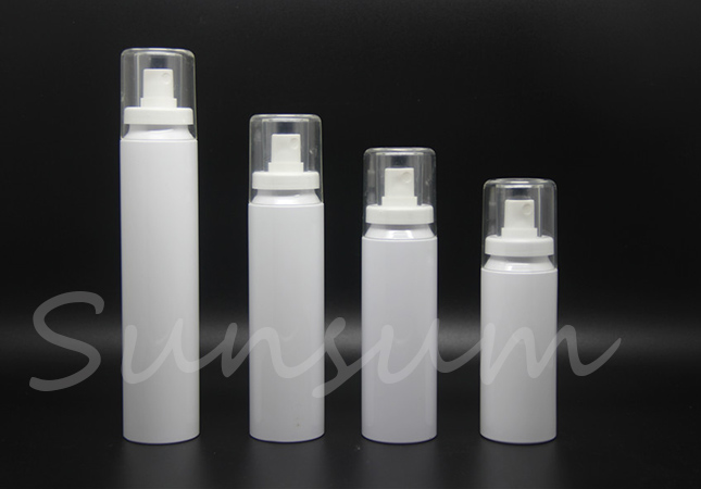 PET Plastic White Color Cosmetic Eco Friendly Bayonet bottle 