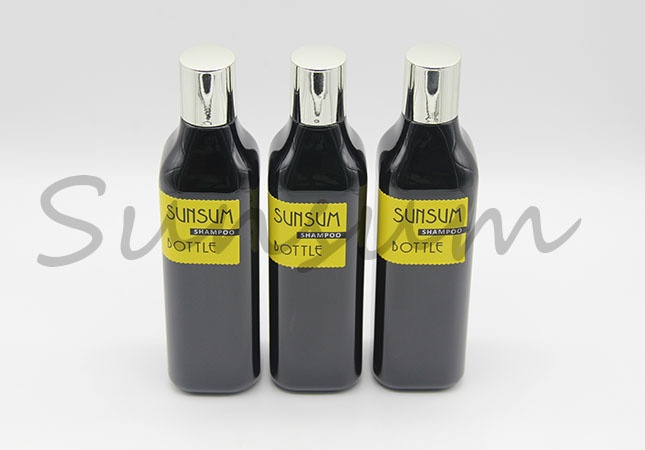 Cosmetic PET Plastic Black Matte 1L Toner Liquid Skin Care Bottle