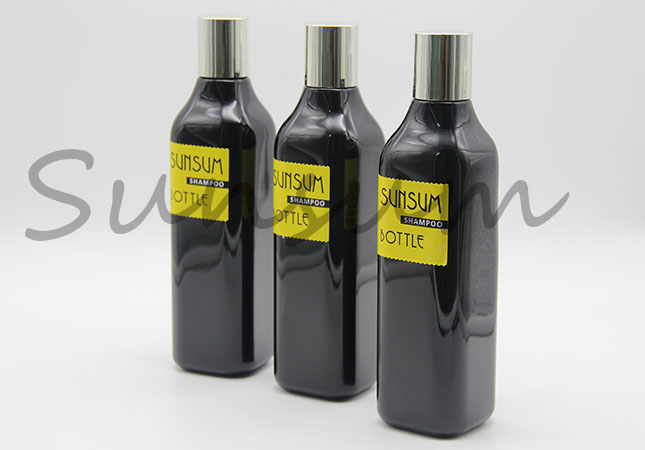 Cosmetic PET Plastic Black Matte 1L Toner Liquid Skin Care Bottle