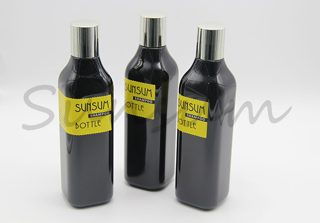 Cosmetic PET Plastic Black Matte 1L Toner Liquid Skin Care Bottle