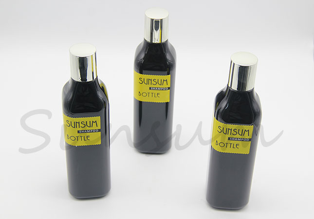 Cosmetic PET Plastic Black Matte 1L Toner Liquid Skin Care Bottle