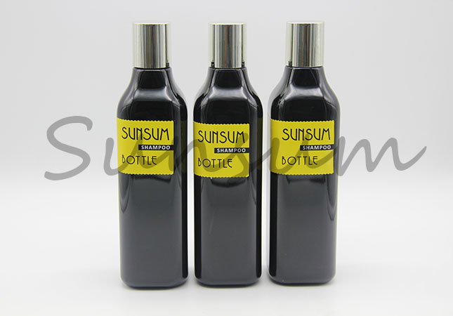 Cosmetic PET Plastic Black Matte 1L Toner Liquid Skin Care Bottle