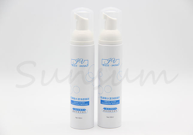 White Color Cosmetic Plastic Foam Soap Bottle