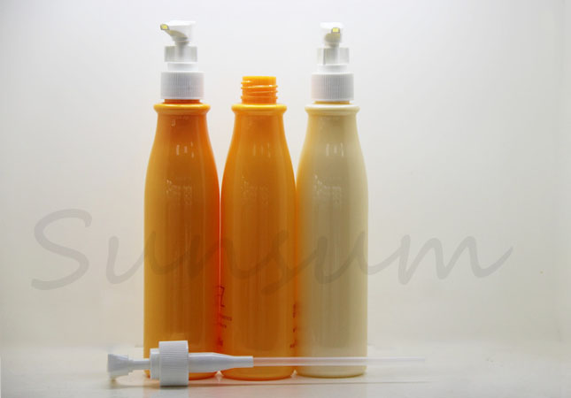 Color Cosmetic Plastic Lotion Pump Free Sample Lotion Bottle