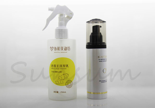 PET Plastic Cosmetic Cleanser Skin Care Lotion Pump Bottle