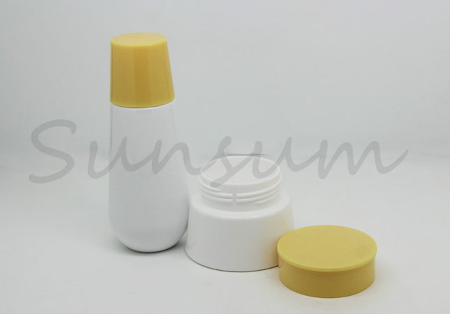 Set Guangzhou Manufacturer Cosmetic Jar Toner Liquid Lotion Bottle