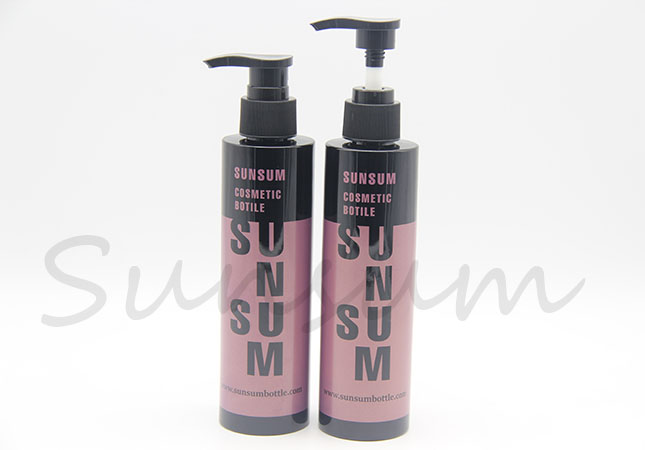 Cosmetic PET Plastic Hair Care Products Packaging Bottle