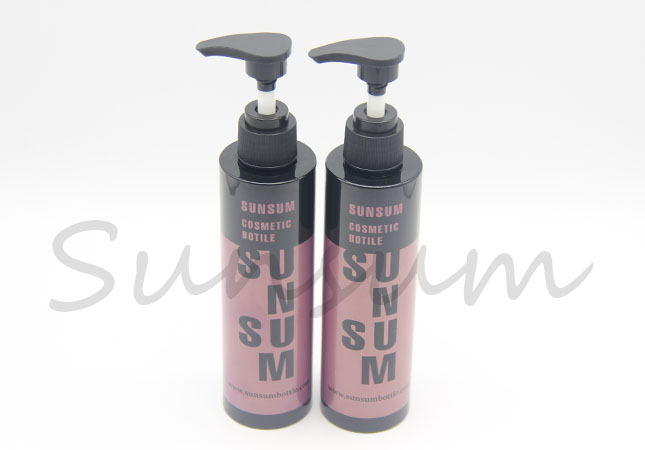 Cosmetic PET Plastic Hair Care Products Packaging Bottle