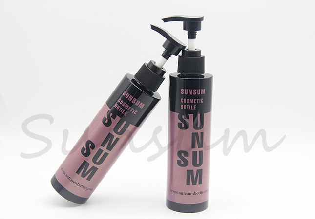 Cosmetic PET Plastic Hair Care Products Packaging Bottle