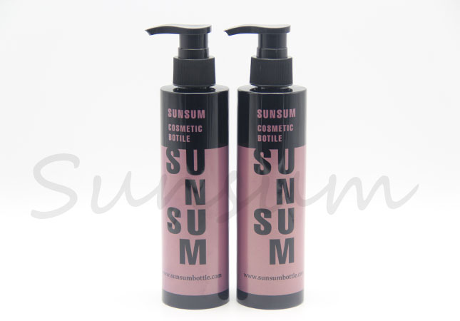 Cosmetic PET Plastic Hair Care Products Packaging Bottle