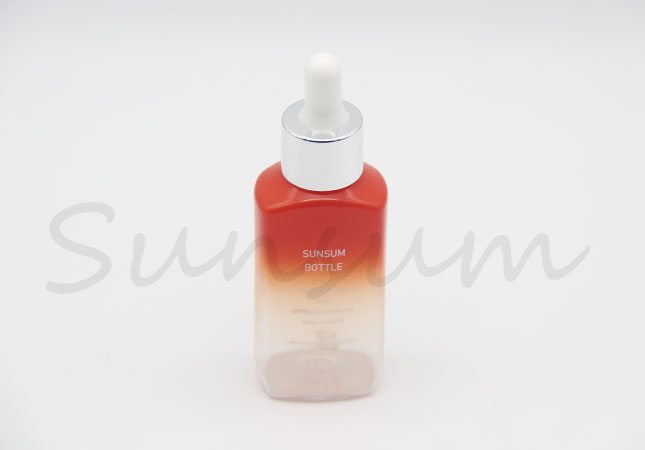 Cosmetic Gradually Changing Color Plastic Dropper Liquid Bottle