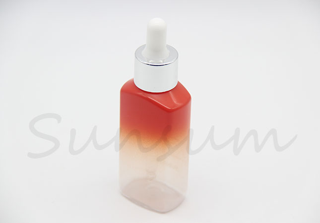 Cosmetic Gradually Changing Color Plastic Dropper Liquid Bottle