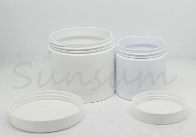200ml 400ml PET Plastic Pot Cosmetic Facial Mask Jar