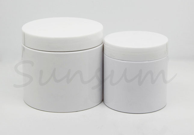 200ml 400ml PET Plastic Pot Cosmetic Facial Mask Jar