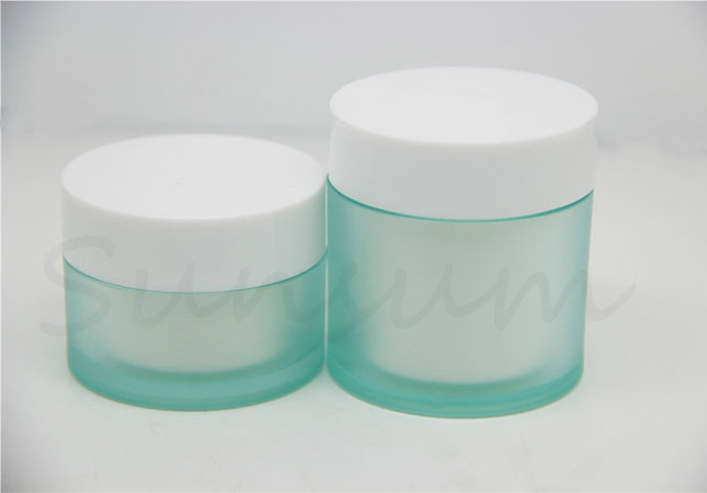 Frosted Facial Mask Pot Plastic Double Wall 30g 50g Jar