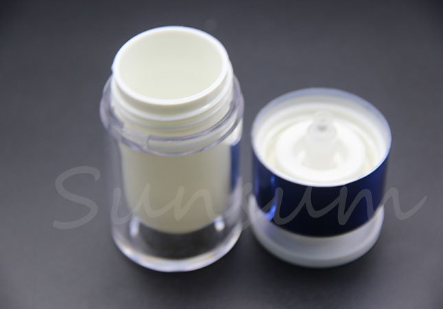 Empty Cosmetic Plastic Airless Pump Lotion Liquid Bottle