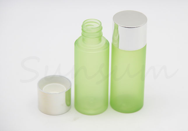 Green Color Toner Water Cosmetic Plastic Facial Care Lotion Bottle