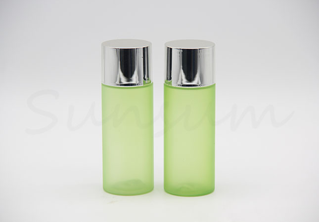 Green Color Toner Water Cosmetic Plastic Facial Care Lotion Bottle