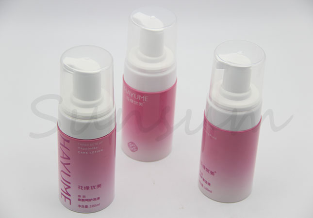 100ml Cosmetic Foam Soap Lotion Facial Cleaner Bottle