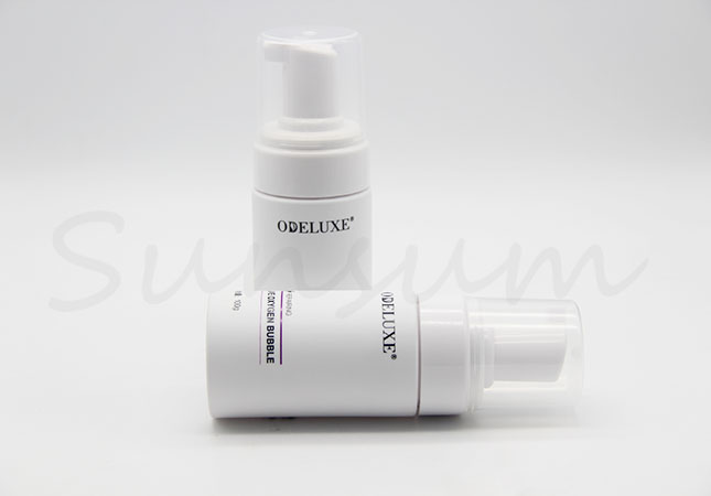 100ml Free Sample Foam Soap Cosmetic Lotion White Matte Plastic Bottle