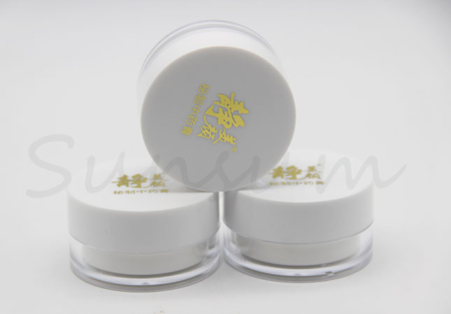 15g Cosmetic Plastic Double Wall Jar Hot Stamping With Cap Mask Jar