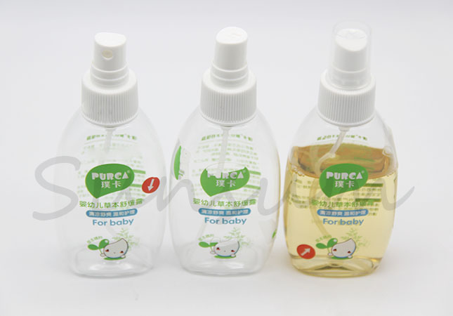 120ml PET Plastic Cosmetic Baby Care Pump Spray Bottle