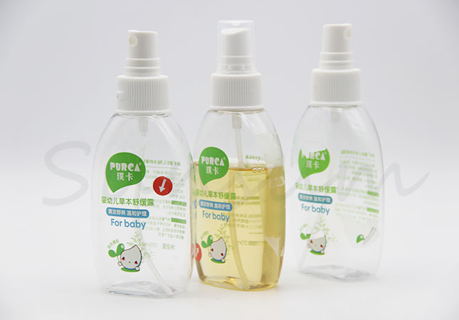 120ml PET Plastic Cosmetic Baby Care Pump Spray Bottle