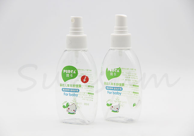 120ml PET Plastic Cosmetic Baby Care Pump Spray Bottle