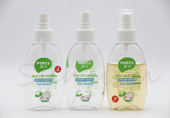 120ml PET Plastic Cosmetic Baby Care Pump Spray Bottle