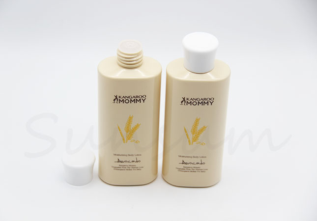 Square Shape Color Cosmetic Plastic Essence Oil Lotion Bottle