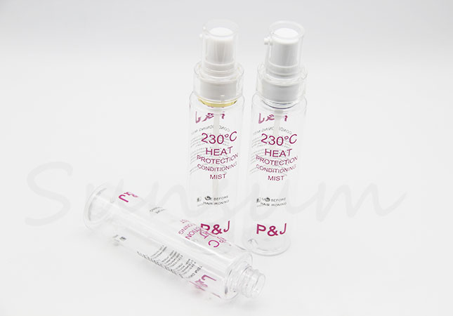 PET Plastic Cosmetic Lotion Pump Spray Silk Screen Bottle