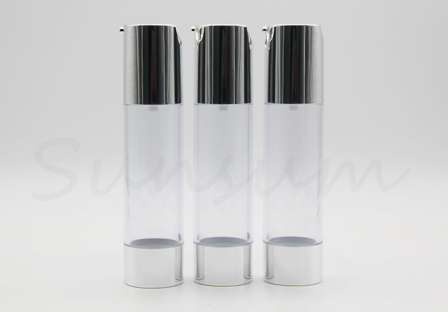 50ml Cosmetic Plastic Airless Pump Empty Vacuum Bottle