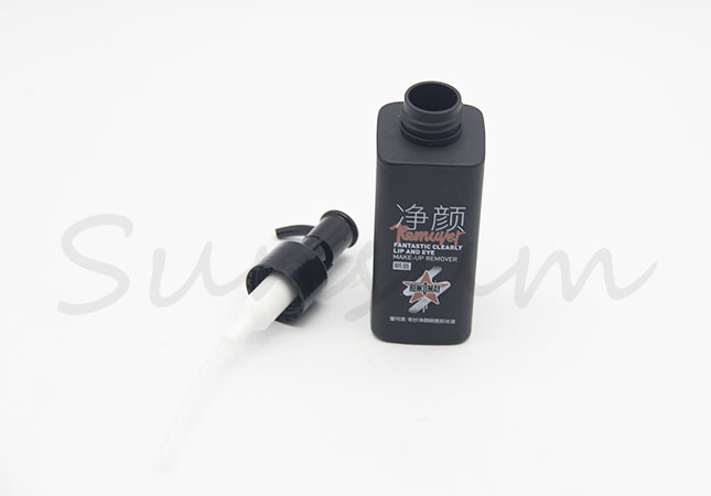 100ml Square Shape Black Matte Cosmetic Shampoo Bottle