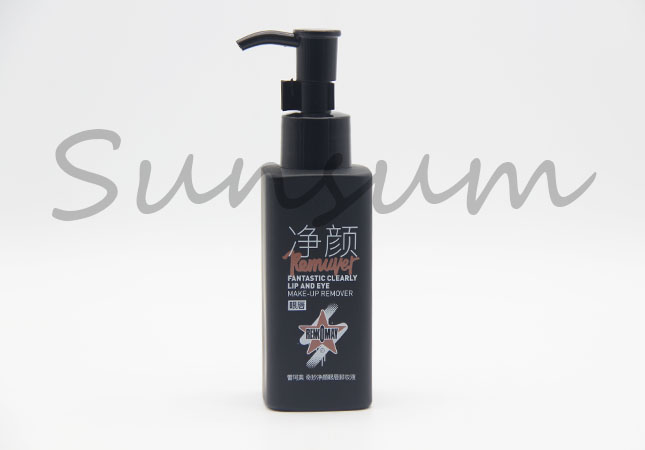 100ml Square Shape Black Matte Cosmetic Shampoo Bottle