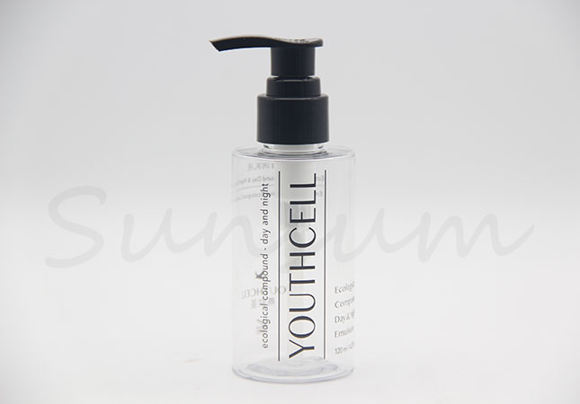 120ml Cosmetic Packaging Transparent Shampoo Hair Care Bottle