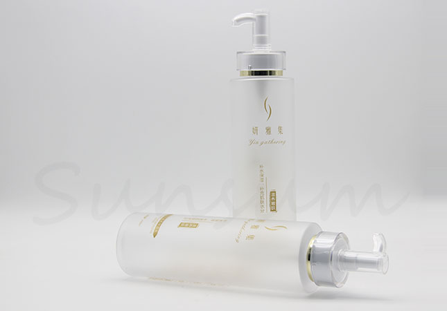 400ml Transparent Frosted Personal Care Plastic Cosmetic Bottle