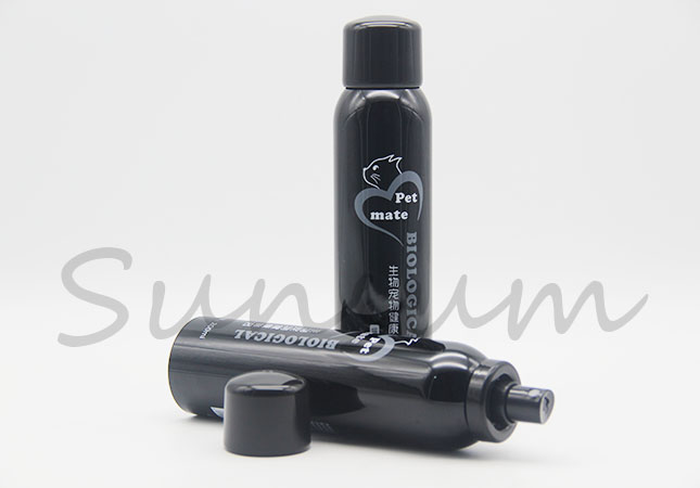 200ml Black Color Cosmetic Spray Pump Packaging Bottle