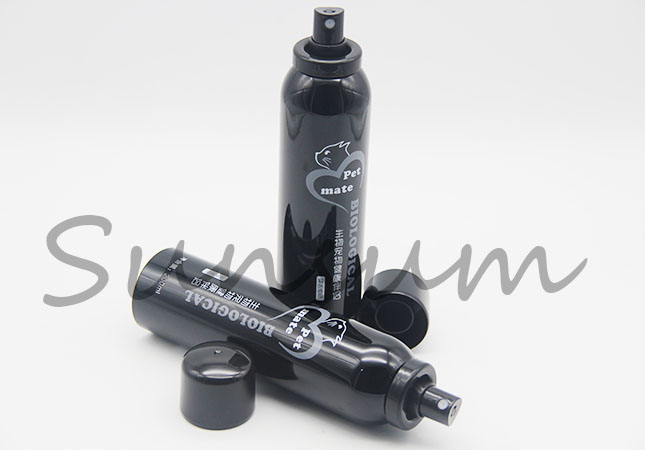 200ml Black Color Cosmetic Spray Pump Packaging Bottle