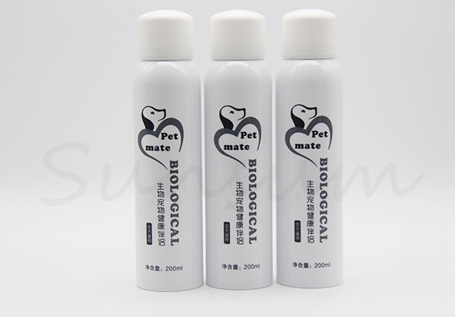 White Color Animal Care Pump Spray Cosmetic Bottle 200ml