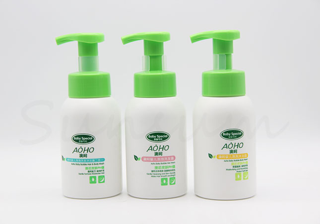Cosmetic Plastic Baby Care Shampoo Shower Gel Bottle with Customized