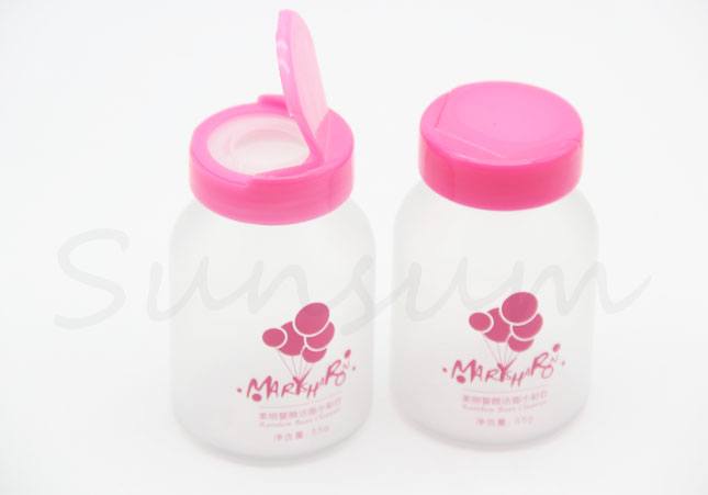 55g Cosmetic Facial Cleanser Plastic Frosted Bottle