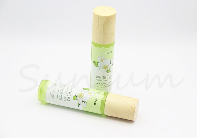 Empty Cosmetic Plastic Lotion Cream Pump Bottle with Label