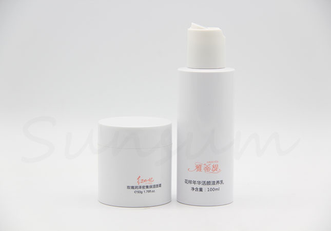 Cosmetic Set Cream Jar Packaging Liquid Toner Bottle