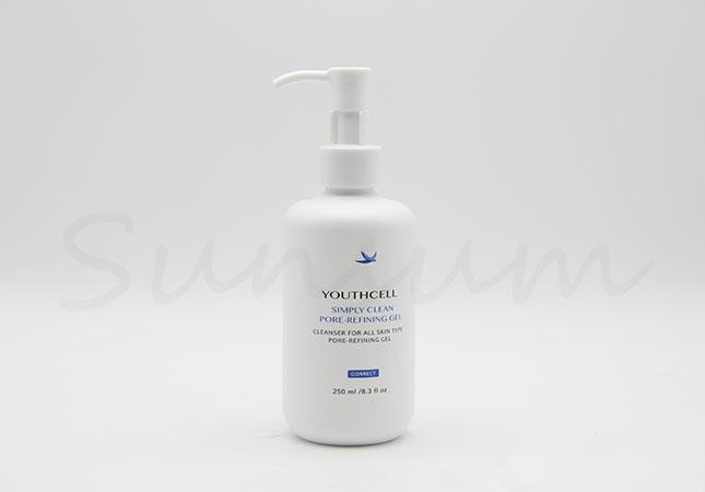 Plastic Cosmetic Lotion Pump White Cream Bottle