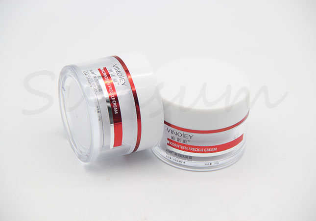30g Cosmetic Double Wall Facial Cream Jar with Hot Stamping