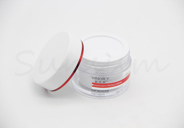 30g Cosmetic Double Wall Facial Cream Jar with Hot Stamping