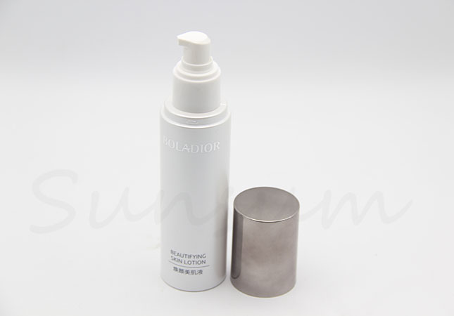 Plastic Cosmetic Skin Care White Pump Lotion Cream Bottle