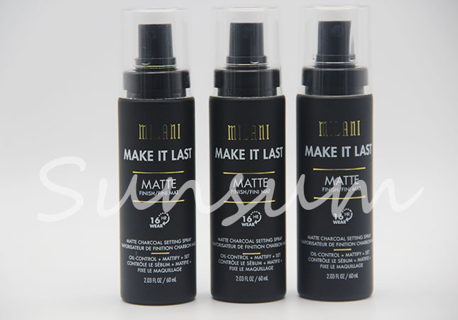 Black Frosted Guangzhou Manufacturer Lotion Pump Spray Bottle