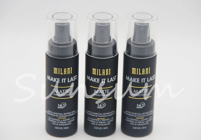 Black Frosted Guangzhou Manufacturer Lotion Pump Spray Bottle